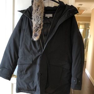 Men’s winter coat w/ detachable faux fur collar